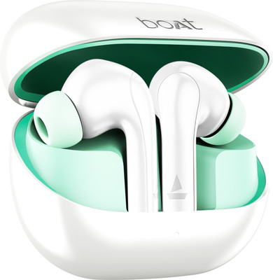 boAt Airdopes 155 w/ 40 hrs Playtime,In-Ear Detection,Quad Mics ENx Tech,ASAP Charge Bluetooth(Ivory White, True Wireless)