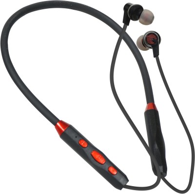 Yoment 35Hr Battery Life Flexible & Powerful Stereo Sound Quality with Mic Bluetooth Headset(Black, In the Ear)