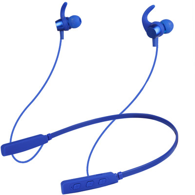 IZWI Wireless v5.0 Neckband Upto 35Hours Playtime|Dual Pairing|220mAh Battery Bluetooth(BLUE 35HOUR BATTERY BACKUP, In the Ear)