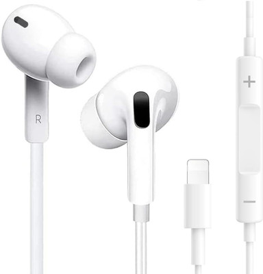 MARS Lightning Woofer Earphones | Deep Punchy Bass | Ultimate iPhone Sound Boost Bluetooth & Wired(White, In the Ear)