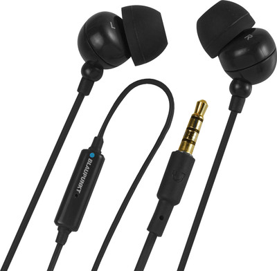 Blaupunkt EM-06 Earphone With Mic And Wired  (Asphalt Black, In The Ear) For Rs. 299 @ 70 %