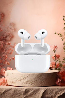 BeatFlow Long Hours Playtime Bluetooth Earbuds with Bass Boost Bluetooth(White, True Wireless)