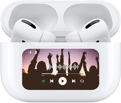 kartbosre Smart Buds A9 Pro C-Type Display Earbuds ANC Wireless Bluetooth(White, In the Ear)