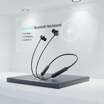 NECKTECH Bullets z2 black anc Bluetooth(Black, True Wireless)