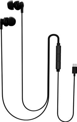 Ultraprolink MoBass+ Noise Isolation In Ear Type C Jack Wired Earphones With Mic UM1211BLK-TC Wired(Black, In the Ear)
