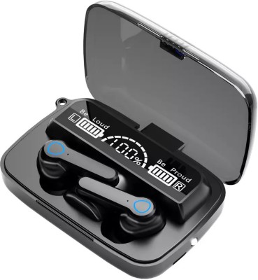 Tunifi Earbuds M19 Upto 48 Hours Playback with ASAP Charge Bluetooth Headset(Black, True Wireless)