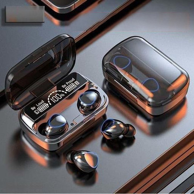 roxfire M10 Bluetooth V5.1 in-Ear Wireless Earbuds with Upto 12 Hours Bluetooth(Black, True Wireless)