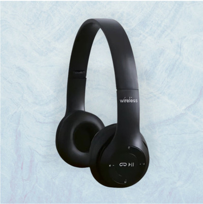 house of common Wireless Headphones with Aux Support and Multi-Point Connection_MV Bluetooth & Wired(Black, On the Ear)