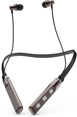 IZWI FIR-119 -48 Hrs Playtime Neckband hi-bass Wireless Bluetooth headphone Headset Bluetooth(Black, In the Ear)
