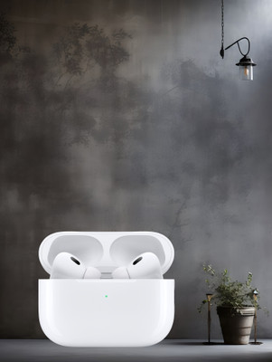 BeatFlow Airpox Pro 2 (2nd generation) Y38 wireless with anc (USB-C) Bluetooth(White, In the Ear)