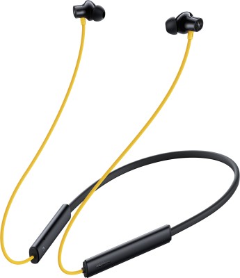realme Buds Wireless 3 with 30dB ANC, 360 degree Spatial Audio, upto 40 hours Playback Bluetooth Headset(Bass Yellow, In the Ear)