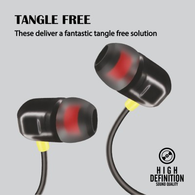 TP TROOPS in-Ear Wired Earphones with 10mm Extra Bass Driver and HD Sound with mic Wired Headset(Black, In the Ear)