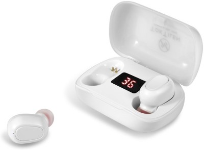 JANROCK L22 TWS Earphone V5.0+ EDR Bluetooth Headset With Case Bluetooth Headset(White, In the Ear)