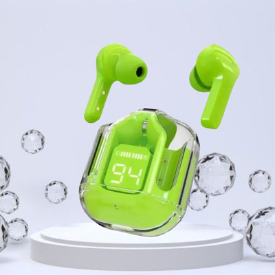 Clairbell Max UltraPods (Wireless Earbuds) Transparent Charging Case, Digital Display W410 Bluetooth(Multicolor, True Wireless)