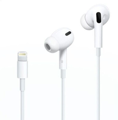 X88 Pro LIghting Stereo Design with Extra Bass iPhone Wired Headset Wired(White, In the Ear)