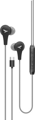 Mozu Audiology 100 Type C earphones with mic rugged Wired(Grey, In the Ear)