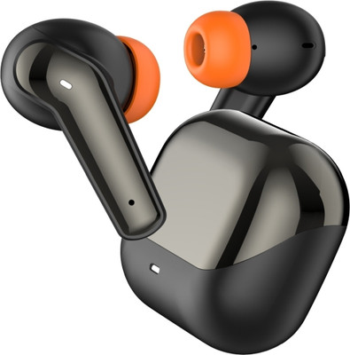 JAZX Earbuds Pro 4 with 40dB Hybrid ANC, 52Hr Playtime, Spatial Audio, Dual pairing Bluetooth Gaming(Black, True Wireless)