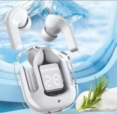 Mid Light Premium design UltraPods Buds EP07 Transparent With Charging Case M83 Bluetooth(White, True Wireless)