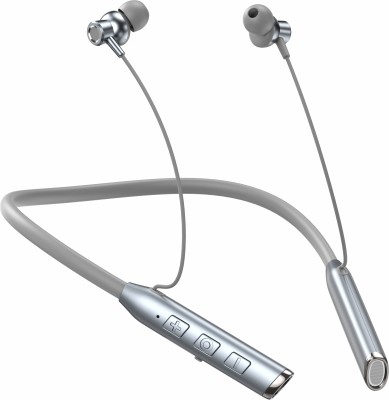 Boom NB-904 Dual Pairing Bluetooth Neckband |48HR Playtime | IPX5 Water Resistance Bluetooth(Grey, In the Ear)