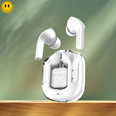 level Max UltraPods Wireless Earbuds, Transparent Charging Case & Seep Bass SoundM23 Bluetooth(Multicolor, True Wireless)