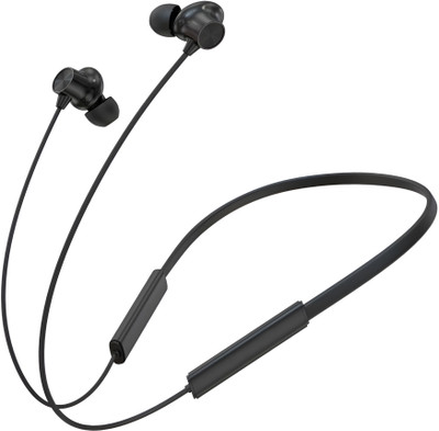 Rueqn Buds Wireless 3 Upto 60H Playtime*, ENC, Magnetic On/Off Neckband Headphon [BK3] Bluetooth(Black, In the Ear)