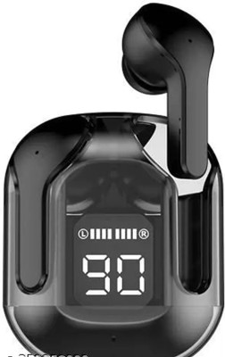 myxes Smart Design UltraPods Buds AI Calling Airbuds With ASAP Charge Transparent M160 Bluetooth(Black, True Wireless)