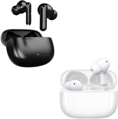 Reedeal Affordable True Wireless Earbuds Pack of 2 Black and White Bluetooth(Black, White, In the Ear)
