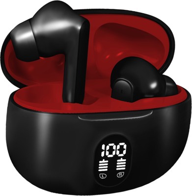 Chargio Airbuds 141-ATOM 48Hrs Playtime Bluetooth Wireless Earbuds Headphone, With ENC-5 Bluetooth Gaming(Black, In the Ear)