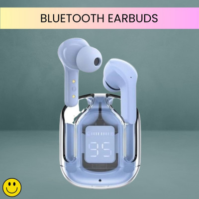 SACRO Max UltraPods Bluetooth Earbuds, Transparent Charging Case & Digital DisplayF300 Bluetooth(Multicolor, True Wireless)