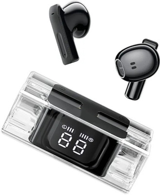 COREGENIX Classy Transparent TWS with BT5.3, 25hrs Playtime, Low Latency, High Performance Bluetooth(Black, True Wireless)