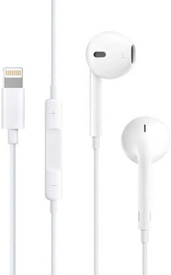 X88 Pro Wired iPhone Headphones In-Ear Earbuds Built-in Microphone & Volume Control Wired(White, In the Ear)
