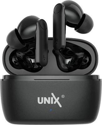 Unix Fire 40 Hours* Playtime | Perfect for Music | Dual Pairing Mode Bluetooth(Black, True Wireless)