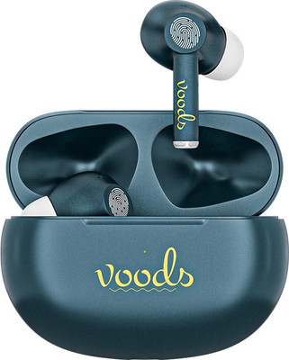 Voods V airbuds - Pro, ANC Wireless Earbuds, 70hrs Playback IP65-Water&Dust Resistant Bluetooth(Sea Green, In the Ear)