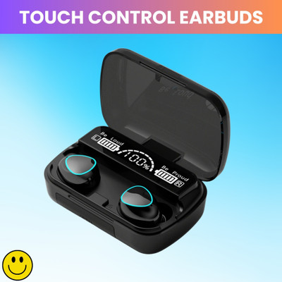 SACRO M10 Bluetooth Wireless Earbuds LED Display and Touch Control HeadphonesW284 Bluetooth(Black, True Wireless)