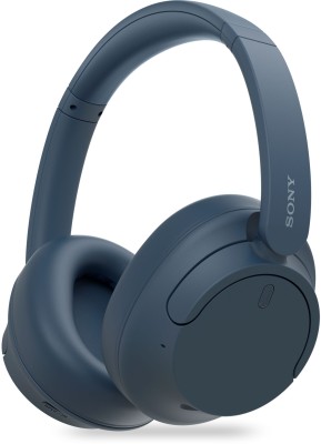 SONY WH-CH720N Active Noise Cancelling, 50 Hrs. Battery life, Multipoint Connection Bluetooth Headset(Blue, On the Ear)