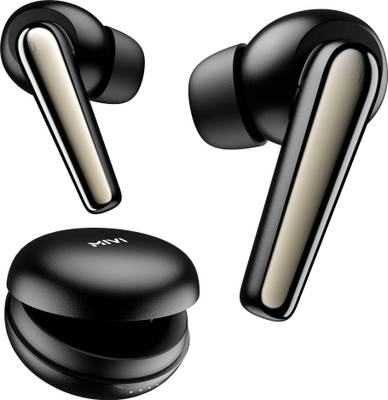 Mivi DuoPods K5 TWS Earbuds Metallic Finish, HD calling, AI ENC, 50H playtime,5.3 Bluetooth Headset