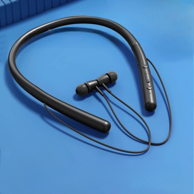 MR.NOBODY MN 200- 40 Hours Playing Time HI BASS Dual Pairing Bluetooth Neckband Bluetooth Headset(Black, In the Ear)