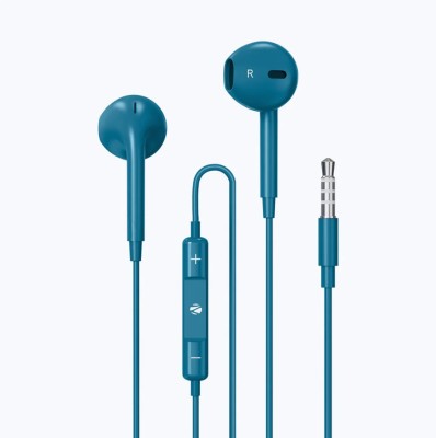 ZEBRONICS ZEB-BUDS30 Wired Headset(Blue, In the Ear)