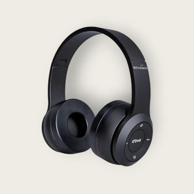 house of common Bluetooth Wireless Headphones, Compact Foldable, Ultra Bass_MK Bluetooth & Wired(Black, On the Ear)