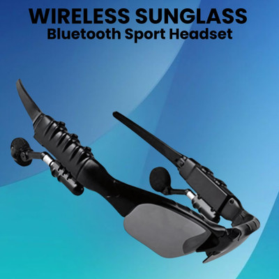 GUGGU Sunglass with (Bluetooth Earbuds) Music and bluetooth headset and micY71 Bluetooth(Black, On the Ear)