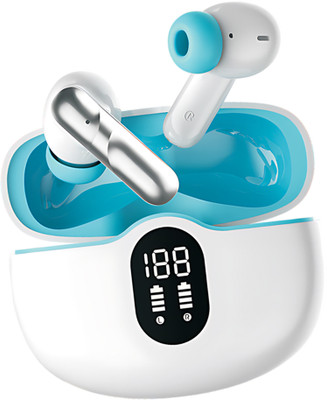 CIHROX Active Noise Cancellation ANC Earbuds Gaming TWS Earbuds True Wireless Stereo Bluetooth(White, Blue, In the Ear)
