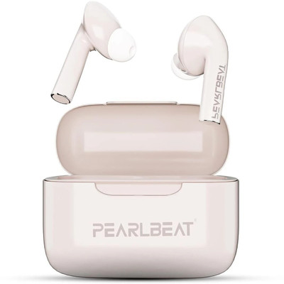 PearlBeat T59 Bluetooth Wireless Earbuds with 60H Battery Playback, Low Latency, IPX4 Bluetooth(Off White, True Wireless)