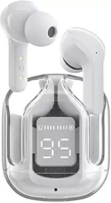 SFZ ULTRAPODS TWS Transparent Earbuds with Built in Charging Case Bluetooth(White, In the Ear)