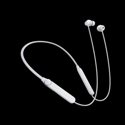 POZUB Smart Dial Design Headphone Wireless Neckband with Active Noise Cancellation Bluetooth(White, In the Ear)