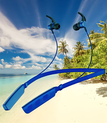 GPQ STORE Rokerz 235 Pro Wireless Bluetooth Neckband(B.0.338 Bluetooth(Blue, In the Ear)