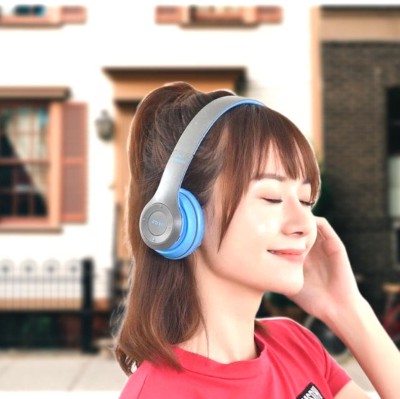 SYARA EE-860 P47 Headset Super Extra Bass Bluetooth Headset (Furious On the Ear) Bluetooth Headset(Multicolor, True Wireless)