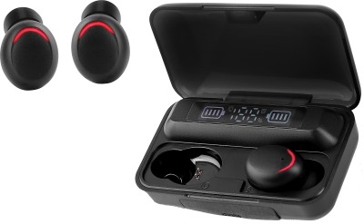 snowbudy F9 True Wireless Earbuds 48Hr Playback IPX4(Splash & Sweat Proof) Low Latency Bluetooth Gaming Headset(Black, True Wireless)