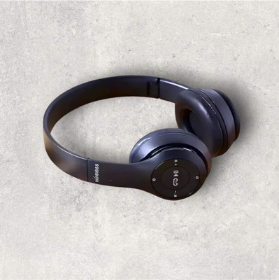 AIZINA Wireless Gaming Headset featuring Rich Bass and Over-Ear Design_1E Bluetooth & Wired(Black, On the Ear)