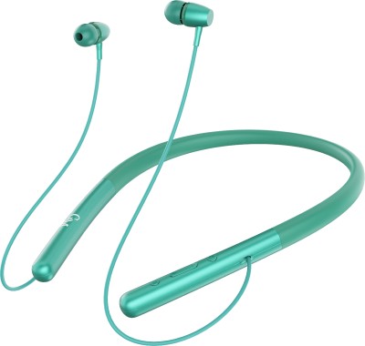 GREE MATT Bluetooth Wireless Headphones with Mic,Punchy Bass,Waterproof,Clear Calls n29 Bluetooth Headset(Green, In the Ear)