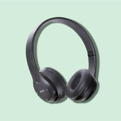 AIZINA Wireless Headphones with Detachable Aux Cable and Carrying Case_QM Bluetooth & Wired(Black, On the Ear)